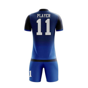 Hommes Demi-manches 100% Polyester Football Sports Wear Prix de gros Maillots de football américain avec short - Product Image 2