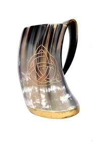 Tasse en corne fabriquée à la main Barware durable et unique par l'artisanat du croissant - Product Image 2