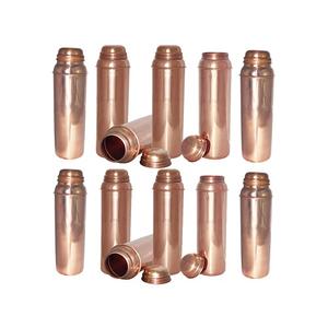 Botella de agua de cobre para una vida saludable, botella de agua de cobre promocional Diwali con logotipo - Product Image 6