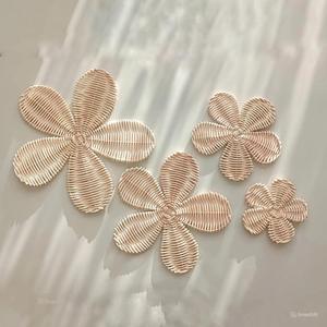 อาร์ตเดคโคออกแบบลายดอกไม้หวายธรรมชาติตกแต่งผนังงานฝีมือเป็นมิตรต่อสิ่งแวดล้อมของตกแต่งบ้านสำหรับงานแต่งงาน - Product Image 6