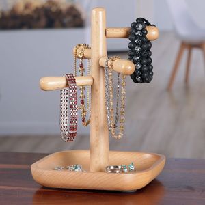 Plateau à bijoux en bois fait main, artisanat élégant, organisateur pour bagues, montres, accessoires quotidiens - Product Image 4