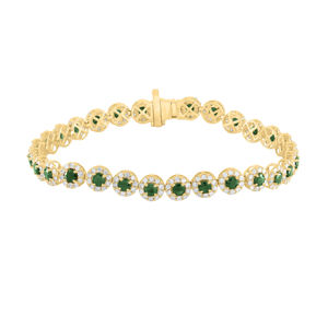 New Simple 18k Gold Bracelet White Gold Plated Cubic Classic Diamond Bracelet - Product Image 2