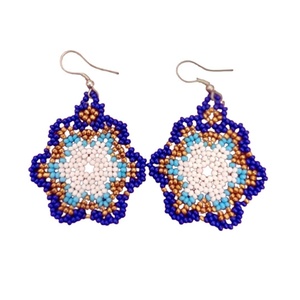 Boucles d'oreilles perlées artisanales Neelkanth, bijoux de corps tendance - Product Image 4