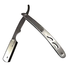 Rasoir professionnel à bord droit avec poignée en argent lames turques en acier inoxydable nouveau rasoir de sécurité jetable par ANAAIF - Product Image 4