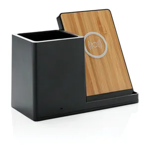 Caricatore Wireless 10W Ontario con Portapenne Sostenibile - Gadget - Product Image 1