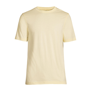 Camiseta de Manga Corta para Hombre, Cuello Redondo, Ajustada, de Algodón Suave y Elástico, Estilo Casual, Color Bronceado - Product Image 3