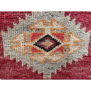 Vintage Turkish <b>Runner</b> Rug 2.8x13.5 ft, Herki <b>Red</b> Wool Rug - Product Image 5