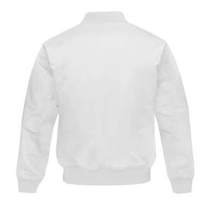 แจ็กเก็ตบอมเบอร์สำหรับผู้ชายแจ็คเก็ตแขนยาวมีซิปหน้าคอเสื้อสวมสบายทำจากโพลีเอสเตอร์100% สำหรับผู้ชาย - Product Image 2