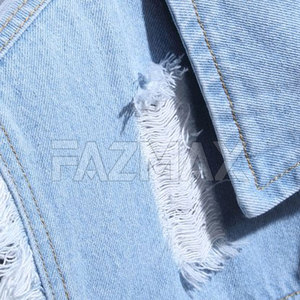 Gilet en jean personnalisé pour hommes séchage rapide conception de votre propre gilet en jean pour hommes meilleur style gilet en jean pour hommes - Product Image 5