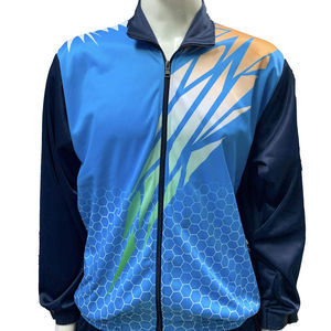 Chándal cortavientos deportivo para hombre por sublimación hecho a medida Chándal estampado por sublimación Softshell vintage con servicio OEM - Product Image 4