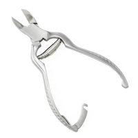 Ensemble de tondeuse podiatre robuste 5.5 ''pince à ongles à lame incurvée tête concave fichier noir Deb commode poignée de scalpel pour doigt