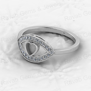 New Arrival Solid 925 Sterling Silver 4mm Heart <b>Blank</b> Setting Eye Heart <b>Ring</b> Breastmilk Keepsake Resin Customizable Jewelry - Product Image 5