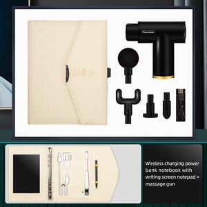 Article promotionnel grand écran d'écriture bloc-notes power bank carnet de notes pistolet de Massage ensemble cadeau pour <span class=keywords><strong>maman</strong></span> - Product Image 3