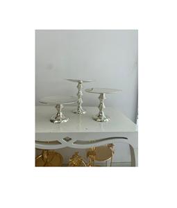 Base para Pastel de Metal, Exhibición Redonda Premium para Postres, para Cumpleaños, Celebraciones, Cafeterías, Hogares, Cocinas Elegantes, Decorativa y Duradera - Product Image 5