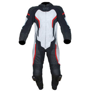 2025 D Ride Moto Leather Racing <b>Suit</b> Black White with <b>Red</b> Fluorescent Custom Made Biker Sportswear Plus Size OEM Racing Gear - Product Image 2