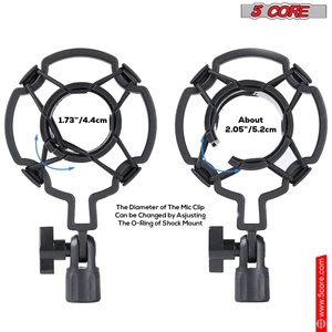 5Core Recording <b>Microphone</b> Podcast Bundle Professional <b>Condenser</b> Cardioid Mic Kit w Boom Arm - Product Image 4