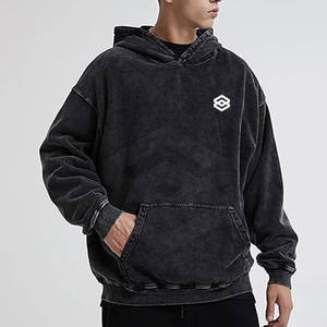 Nouveau design 100% coton pour hommes sweats à capuche surdimensionnés sweats à capuche surdimensionnés unis de haute qualité pour hommes - Product Image 6