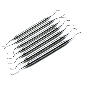 Curettes dentaires Gracey 1/2 à 13/14 Instruments parodontaux à manche creux en acier Pinces manuelles en acier inoxydable - Product Image 2