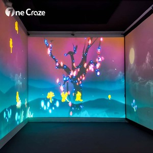 Système logiciel de <span class=keywords><strong>projecteur</strong></span> mural et de sol interactif immersif à écran vidéo à bas <span class=keywords><strong>prix</strong></span>, affichage holographique <span class=keywords><strong>3D</strong></span> - Product Image 5