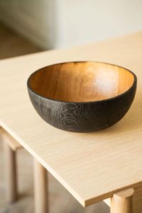BOL DE QUALITÉ-BOL À FRUITS EN BOIS NATUREL, Bol en bois décoratif pour table, bureau, décoration d'intérieur, ustensiles de cuisine - Product Image 4