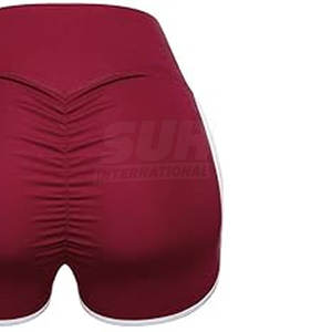 Servicio OEM, Venta al por Mayor, Diseño Personalizado, Shorts de Mujer con Cintura Alta, Transpirables, Elásticos, de Secado Rápido, para Venta en Línea - Product Image 4