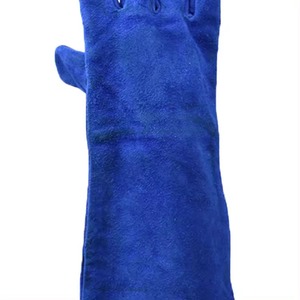 Prix de gros Gants de soudage de sécurité incendie pour les mains Gants de soudage en cuir résistants à la chaleur Gants de soudage en cuir confortables - Product Image 4