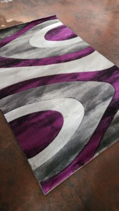 Tapis Adiva turc moderne en polypropylène tissé jacquard, fabriqué à la machine, à poils longs, résistant aux taches, d'épaisseur moyenne, pour usage domestique - Product Image 3