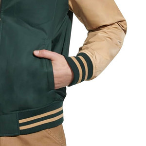 Chaqueta Varsity de Lona con Cremallera y Bolsillos Laterales, Resistente al Viento, Diseño Moderno, Calidad Premium, Venta al Por Mayor, Ribetes Elásticos - Product Image 6