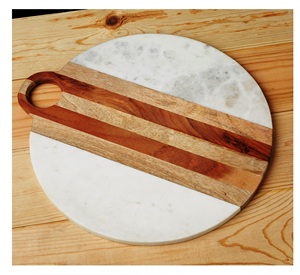 Planche à découper en bois avec poignée pour la cuisine naturelle Lot de 1 outils 10x16 Produit populaire vendu en gros personnalisé de haute qualité - Product Image 5