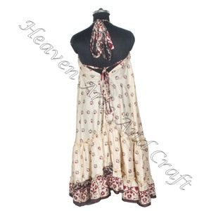 SD012 indien pakistanais coton Saree/Shari/Shari Hippy Boho Style moderne nouvelle robe en soie Vintage avec Style indien moderne - Product Image 6