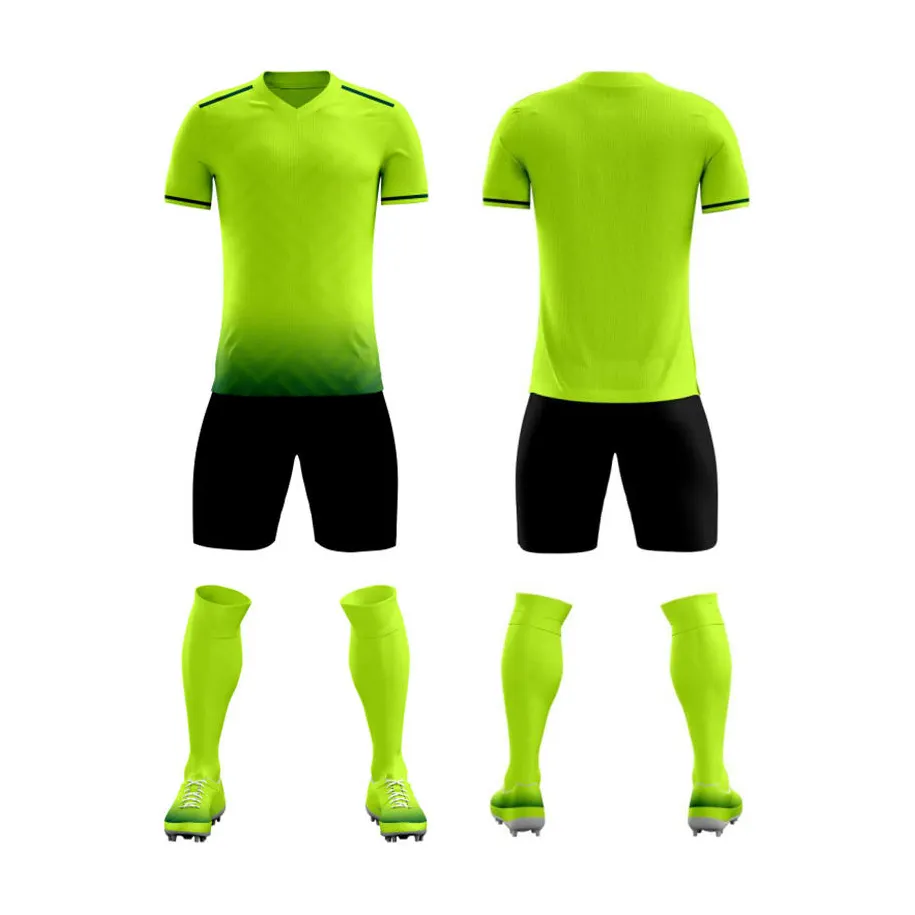 Maillot de football personnalisé uniformes de football maillot de football sublimé séchage rapide maillot de football vert