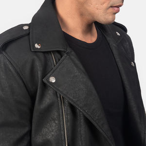 Chaqueta de Cuero Sintético para Hombre, Estilo Punk, Cuello Alto, para Adolescentes, 2025 - Product Image 6