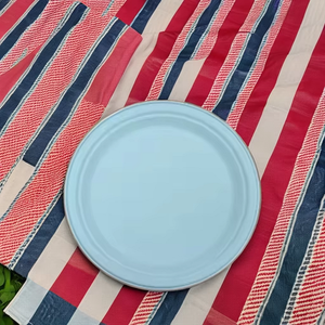 Vaisselle jetable en fibre de canne à sucre écologique de qualité supérieure assiettes rondes en bagasse compostables pour les restaurants - Product Image 2