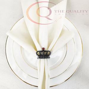 Anillos de Servilleta de Metal Elegantes, Estilo Lujoso, Ecológicos, para Decoración de Mesas de Boda - Product Image 3