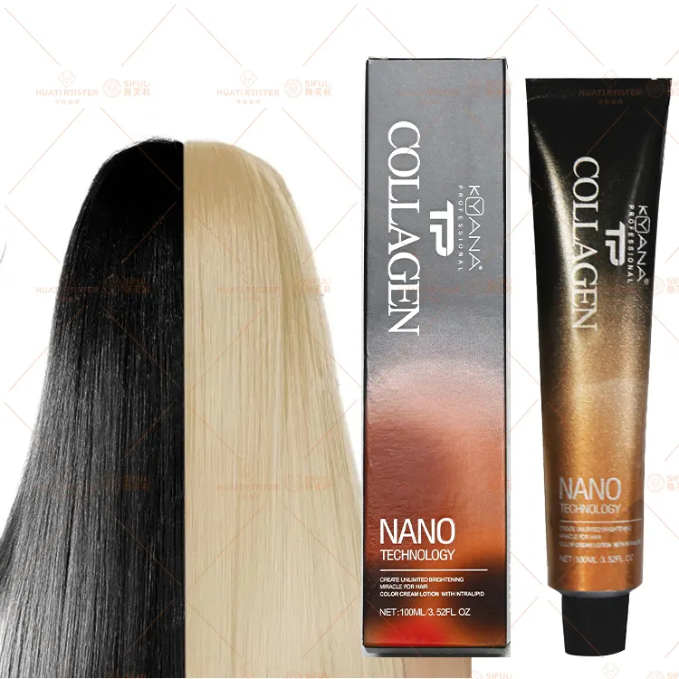 Huati Sifuli KYANA doğal organik maddeler salon profesyonel iyon kalıcı profesyonel saç rengi marka