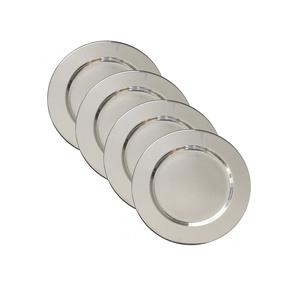 Cuivre plaqué martelé bordure métal rond chargeur assiette vaisselle plats et assiettes pour événement mariage fête décor - Product Image 3