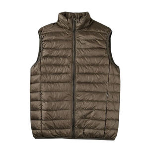 New Arrival <b>Men</b> Puffer <b>Vest</b> Low Price Lightweight Breathable Custom Logo Printing OEM Service Winter Sleeveless <b>Vest</b> - Product Image 5
