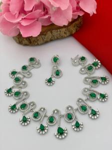 ชุดสร้อยคอเพชรแบบอเมริกันที่สง่างามสำหรับผู้หญิงและเด็กผู้หญิงชุดเจ้าสาวและงานเลี้ยงของขวัญที่สมบูรณ์แบบสำหรับงานแต่งงานและงานรื่นเริง - Product Image 6