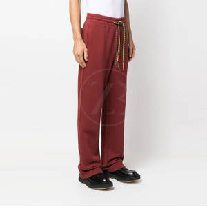 Joggers confortables en coton pour hommes Design évasé Motif droit Taille moyenne Dernier style décontracté Léger Service OEM - Product Image 3