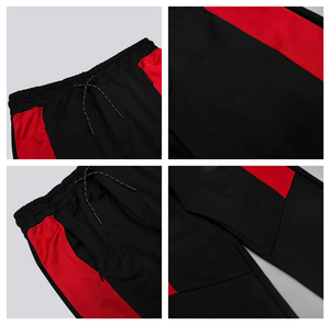 Ensemble de vêtements de sport de mode avec contraste de couleur hommes Jogging costume avec veste à glissière confortable hommes Fitness survêtement tenue - Product Image 5