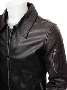 Chaquetas de cuero para hombre con diseño de logotipo personalizado en color sólido, el mejor material, chaquetas para hombre hechas en diferentes tamaños, chaqueta para hombre - Product Image 5