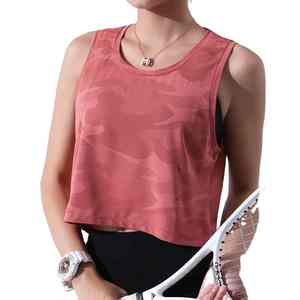 Tops courts pour femmes, mode personnalisée, durables, sans couture, séchage rapide, respirants, décontractés, noirs, sans manches, sublimation, sweats à capuche courts - Product Image 6