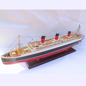 Modèle de bateau en bois de haute qualité sculpté à la main, modèle de navire en métal, conception personnalisée du fabricant Gia Nhien, 1926 ILE DE FRANCE SS - Product Image 3