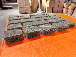 Panier en fibre naturelle en gros, organisateur mignon et écologique pour la chambre des enfants, panier carré tissé naturel pour enfants, sport - Product Image 6