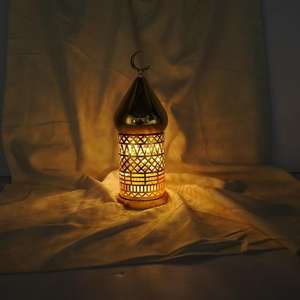Classic Metal Moroccan Style Ramadan Lantern Eid <b>Decoration</b> Durable Fast Delivery Muslim <b>Festive</b> Lamp for Home Celebrations - Product Image 5