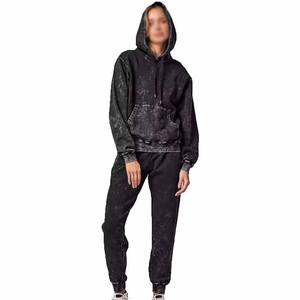 Conjunto Deportivo Informal de Pantalones Deportivos Anchos y Sudadera con Capucha, Estampado Puff, Unisex, Gran Venta - Product Image 4