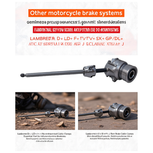 Abrazaderas de Cable del Pedal de Freno Trasero Lambretta D+ LD+ E+ F+ LI+ TV+ SX+ GP/DL+ J: Pieza Esencial para Sistemas de Frenos de Motocicleta - Product Image 3