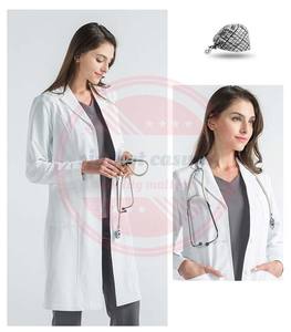 Hôpital médical de haute qualité \ manteau en coton médical de laboratoire professionnel pour hommes et femmes avec manches longues et poches - Product Image 5