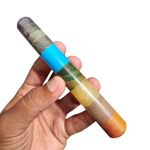 Haute qualité 7 Chakra bâton harmoniseur cylindres tige Multi pierre pour la méditation réduire les CEM et le rayonnement 7 chakra cristal de guérison - Product Image 5