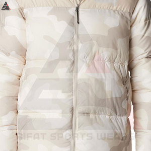 Veste matelassée coupe-vent en toile sublimée avec logo personnalisé sur le devant pour homme, vente chaude, haute qualité, hiver - Product Image 3